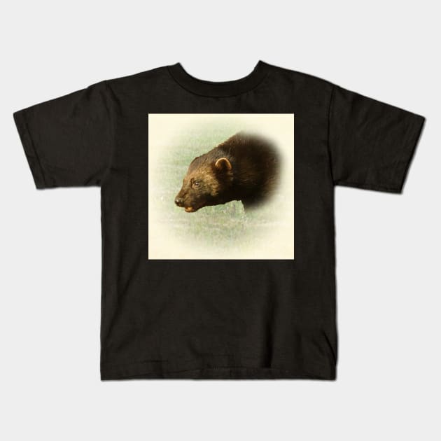 Wolverine portrait Kids T-Shirt by Guardi